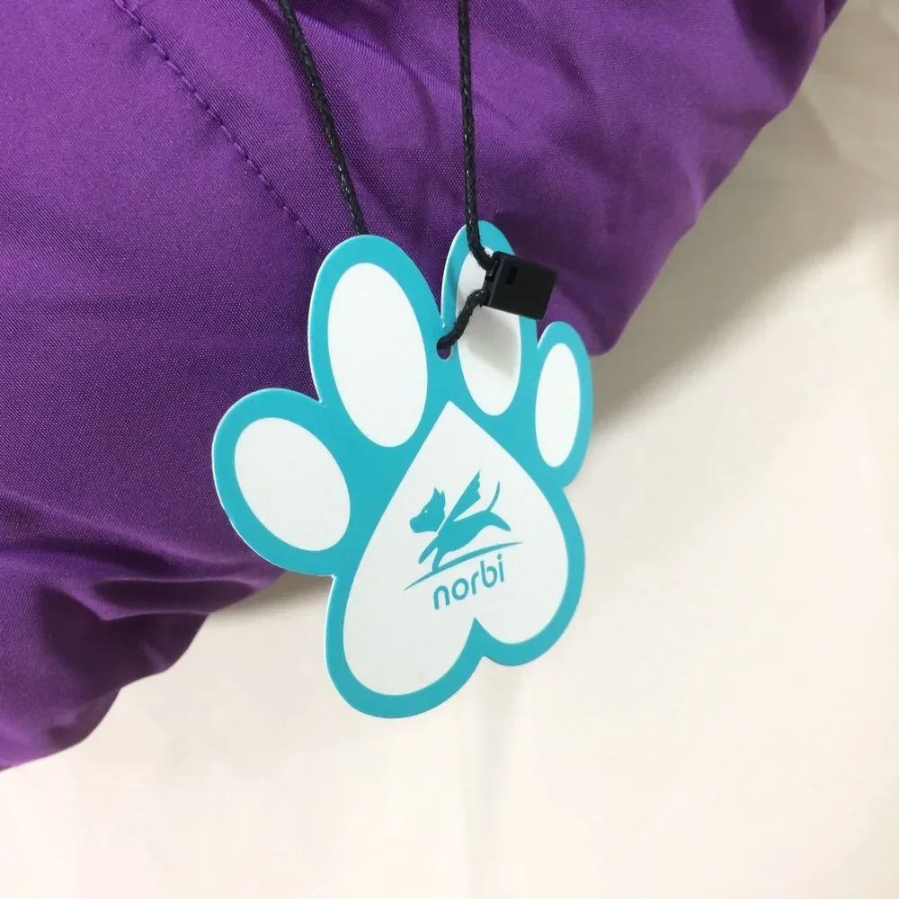 NEW Norbi Dog Parka Coat Fleece Lined Purple Built in Harness 3XL